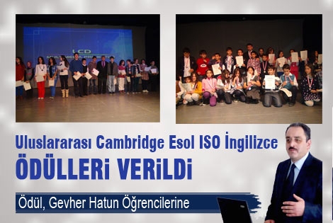 Karaman’da Cambridge Esol sınavında başarılı olanlar ödüllendirildi