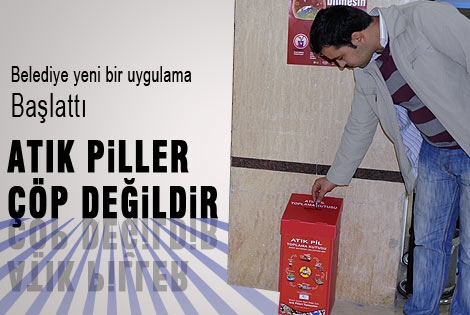 Atık piller çöp değildir