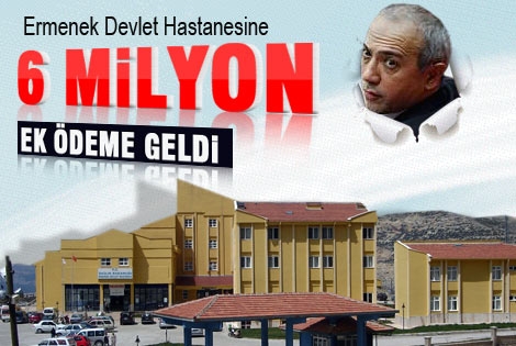 Ermenek devlet hastanesi ek binası için 6 milyon ek ödenek