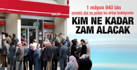 Emekli ne kadar intibak zammı alacak