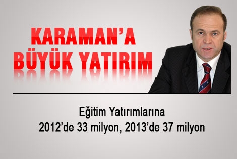 Karamanʹda ki Eğitime büyük yatırımlar