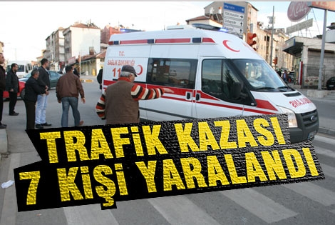 KARAMAN’DA TRAFİK KAZALARI 7 YARALI