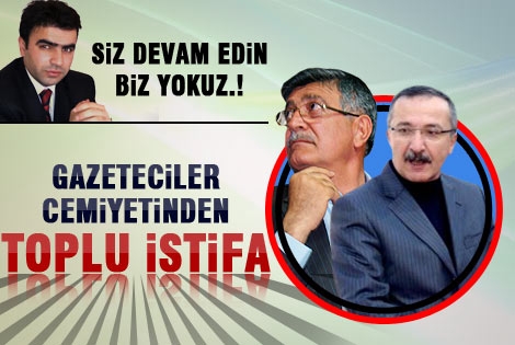 Karaman gazeteciler cemiyetinde Toplu İstifa