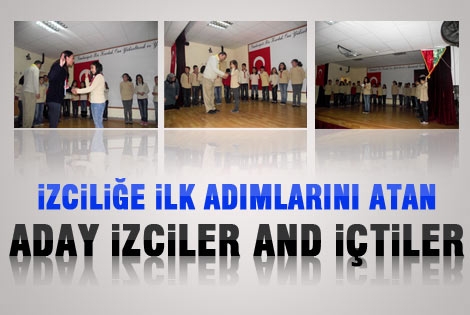 Aday izciler and içtiler