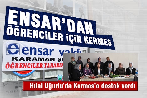 Ensar Vakfından Öğrenciler Yararına Kermes