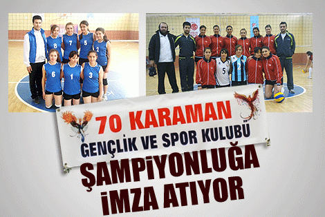 70 Karaman Spordan Şampiyonluk Başarısı