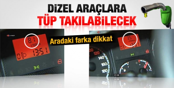 Dizel araçlara da LPG takılabilecek