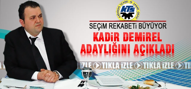 Demirel, TSO Başkanlığına Aday Olduğunu Açıkladı