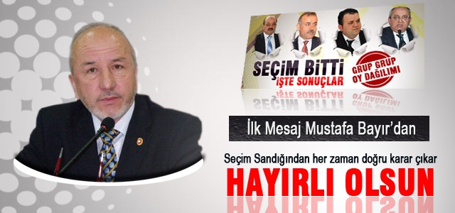 Ticaret Odası Seçimlerine Mustafa Bayırʹdan Mesaj