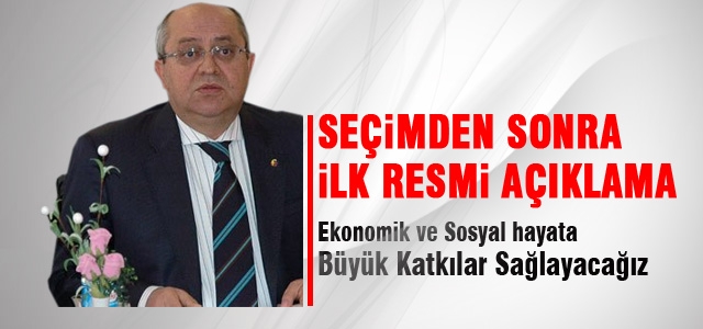 Toktay; Ekonomik ve Sosyal Hayata katkı sağlayacağız