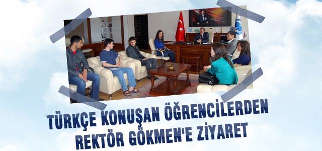 Türkçe Konuşan Öğrencilerden Rektör Gökmenʹe Ziyaret