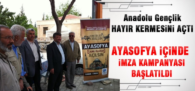 Anadolu Gençlik Derneği Hayır Kermesi Açtı