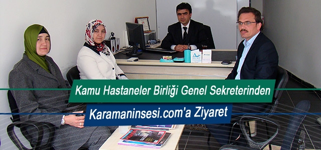 Sağlık Hizmetleri Genel Sekreterinden Haber Sitemize Ziyaret