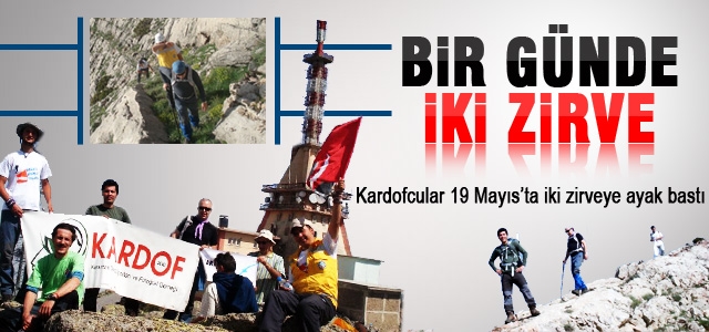 Kardofcular 19 Mayısʹta iki zirveye ayak bastılar.