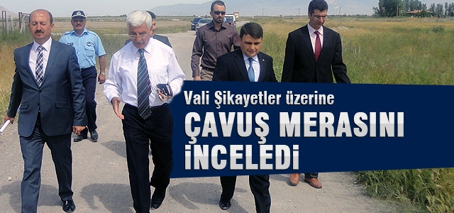 Karaman Valisi Koca, Çavuş Merasında İncelemelerde Bulundu