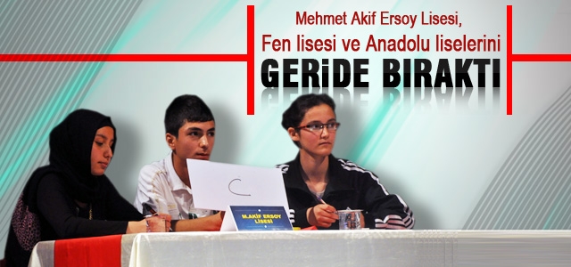 Mehmet Akif Ersoy Lisesi, Bilgi yarışmasında 2. oldu