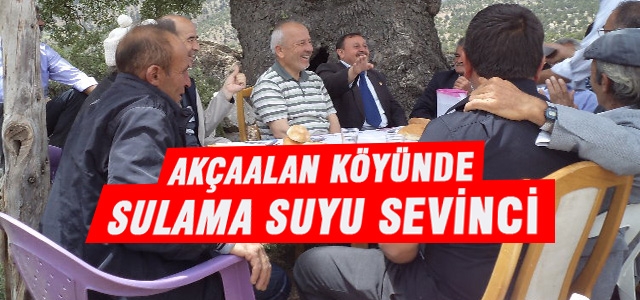 Akçaalan Köyünde Sulama Suyu Sevinci