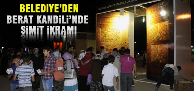 Belediye’den Berat Kandili’nde Simit İkramı