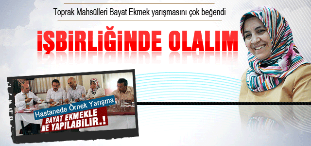 Bayat Ekmek yarışmasına teşekkür geldi.