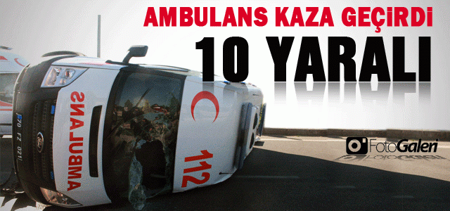 Karamanʹda Ambulansla Otomobil Çarpıştı: 10 Yaralı