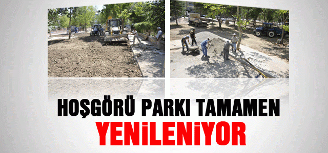 Hoşgörü Parkı Baştan Aşağı Yenileniyor