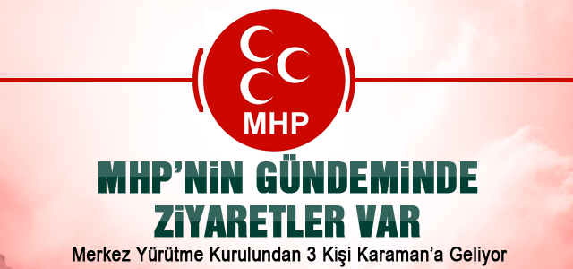 MHPʹnin Gündeminde Ziyaretler var