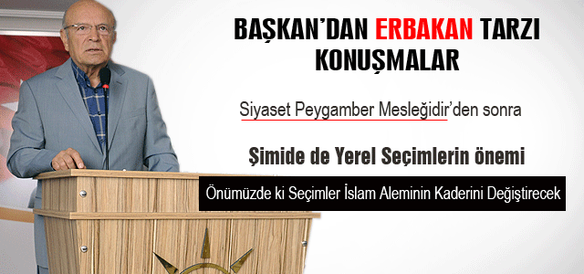 Uğurluʹdan Erbakan vari konuşma