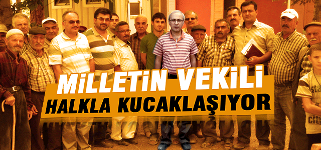 Milletin Vekili Halkla Kucaklaşıyor