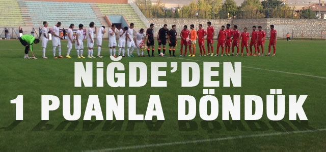 Karaman Belediyespor Niğde’den 1 Puanla Döndü