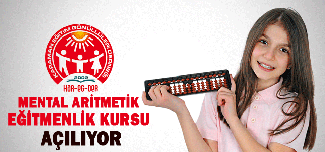 “Mental Aritmetik Eğitmenlik Kursu” Açılıyor