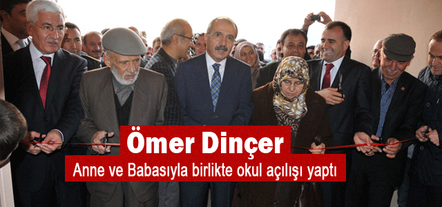 Ömer Dinçer Anne ve Babasıyla birlikte okul açtı.