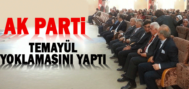 Ak Parti Karaman Teşkialatı Temayül yoklamasını yaptı