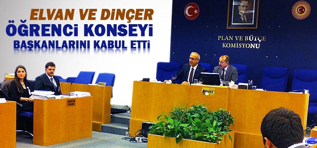 Lütfi Elvan Öğrenci Konseyi Başkanlarını Kabul Etti