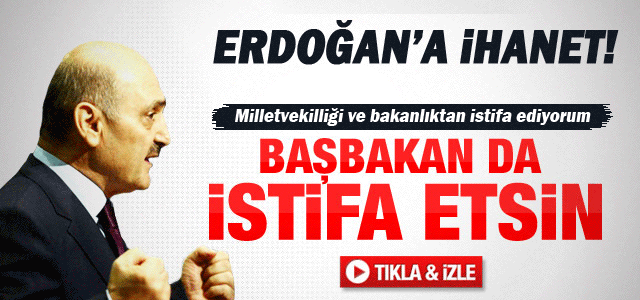 Erdoğan Bayraktar istifa etti