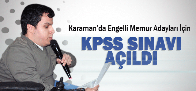 Karamanʹda Engelli Memur Adayları İçin KPSS Kursu Açıldı