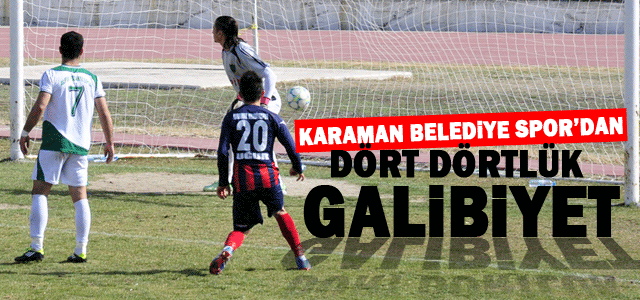 Karaman Belediye Sporʹdan Dört Dörtlük Galibiyet