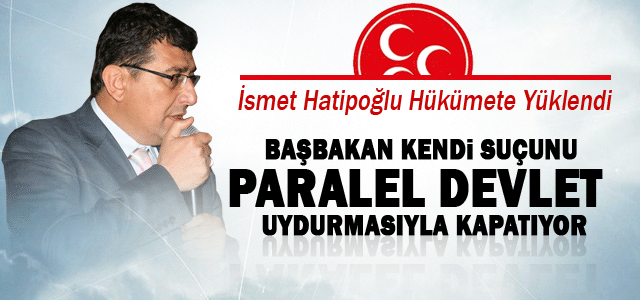 Hatipoğluʹndan Hükümete Rüşvet eleştrisi