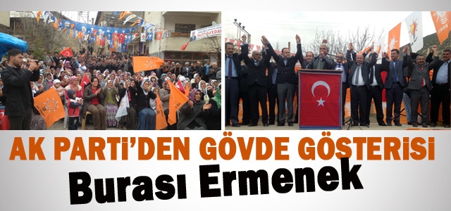 AK Parti Ermenekʹte gövde gösterisi yaptı