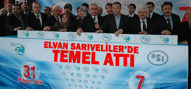 Bakan Elvan Sarıveliler’de Temel Attı