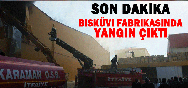 Bisküvi Fabrikasında Yangın