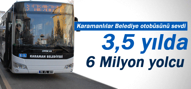 Belediye Otobüsleri 6 Milyon Yolcu Taşıdı