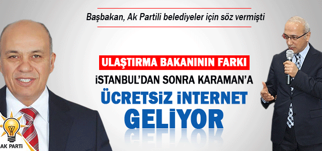 Karamanda ücretsiz internet dönemi başlıyor