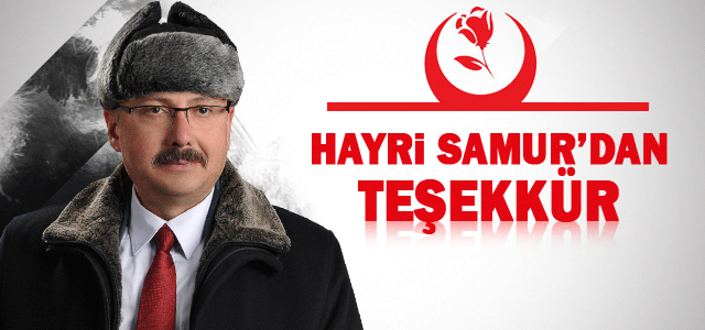 Hayri Samurʹdan Kamuoyuna teşekkür