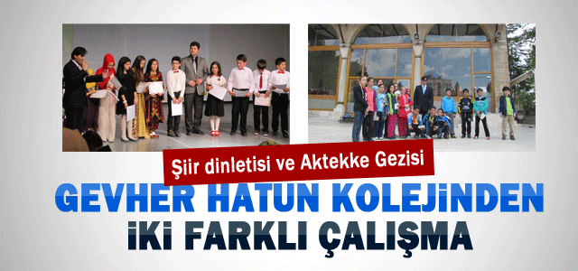 Gevher Hatundan iki farklı çalışma