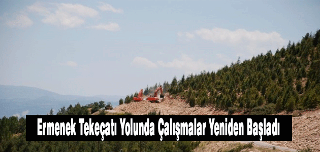 Ermenek Tekeçatı Yolunda Çalışmalar Yeniden Başladı