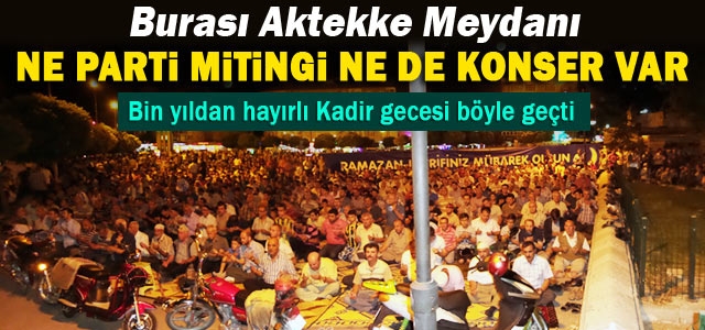 Kadir Gecesi Muhteşem şekilde kutlandı