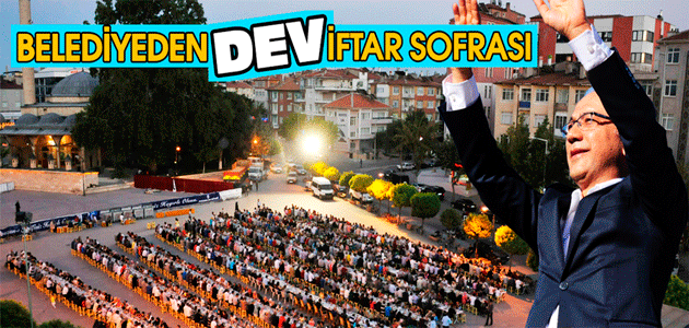 Belediyeden Dev İftar Sofrası