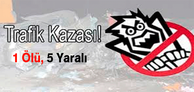 Trafik Kazası: 1 Ölü, 5 Yaralı