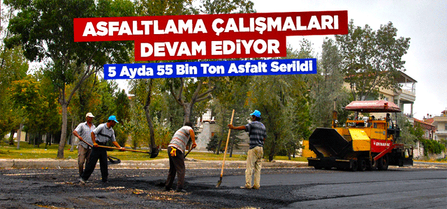 Asfaltlama Çalışmaları Devam Ediyor