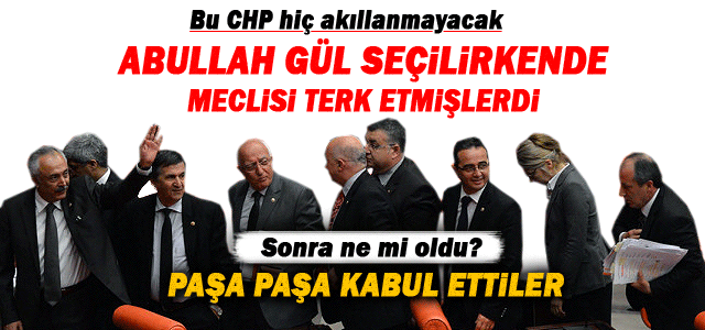 CHP Meclisi yine terk etti.